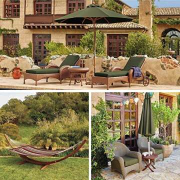 Classic Accessories Montlake Water-Resistant 59 x 18 x 3 Inch Outdoor Bench/Settee Cushion, Patio Furniture Swing Cushion, Heather Fern Green, Patio Loveseat Cushion