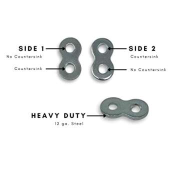 Balsam Point Workshop 30-Pack - Heavy Duty Figure 8 Table Top Connector or Desk Top Fastener Clip - ...