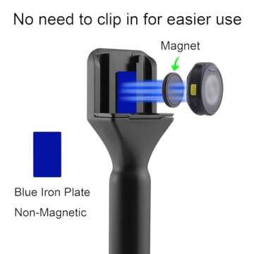 JCMOYUTY Upgraded Magnet Mic Stand for Hollyland LARK Microphones