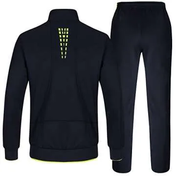 TBMPOY Men's Tracksuits Sweatsuits for Men Set Track Suits 2 Piece Casual Athletic Jogging Warm Up F...