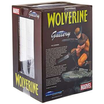 DIAMOND SELECT TOYS APR182171 Marvel Gallery, Wolverine PVC Diorama Figure, 9 inches, Multicolor