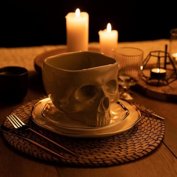 Stylish Fecheche Skull Bowl for Halloween & Home Decor