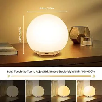 Night Light for Kids, USB Rechargeable Beside Lamp with Dimmable,Warm Light,7 Colors Changing,Touch Control, 0.5/1Hour Timer for Nursery, Baby,Bedroom,Camping