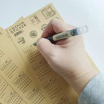 Durable Customizable Calendar Stickers for Planners
