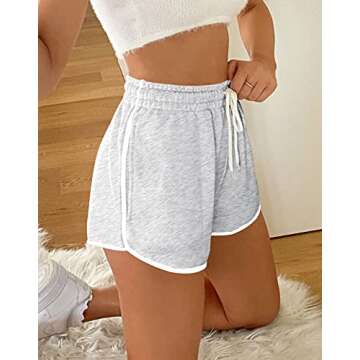 AUTOMET Womens Shorts for Summer Athletic Running Gym Casual Comfy Cotton Sweat Shorts for Workout P...