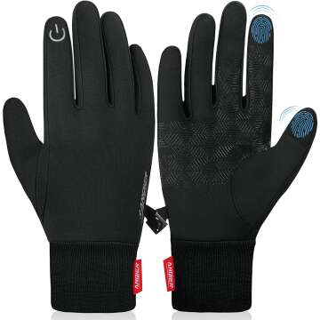 Anqier Touchscreen Windproof Winter Gloves for All