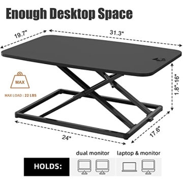 JOY worker Standing Desk Converter for Adaptive Workspaces