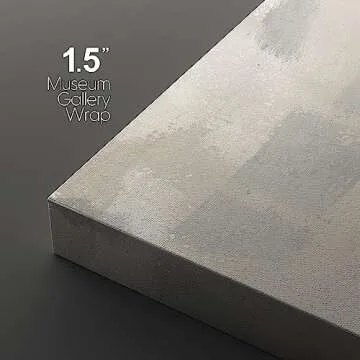 wall26 Canvas Print Wall Art Set Gray, White & Tan Paint Smudge Display Abstract Shapes Illustrations Modern Art Bohemian Colorful Multicolor Ultra for Living Room, Bedroom, Office - 24"x36"x3 Panels