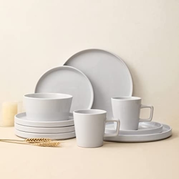 Modern Stoneware 16-Piece Dinnerware Set for 4