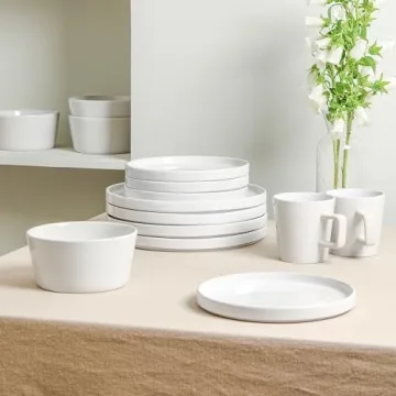 Modern Stoneware 16-Piece Dinnerware Set for 4