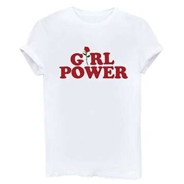 BLACKMYTH Women Cute Graphic T Shirts Funny Tops Short Sleeve Tees