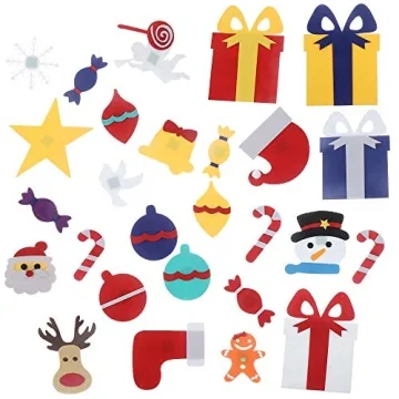 CCINEE Felt Christmas Tree with 32PC Ornaments for Kids