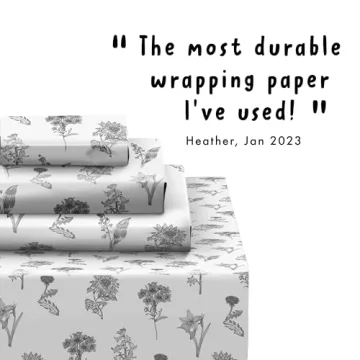 CENTRAL 23 Sustainable Floral Wrapping Paper Set for All Occasions