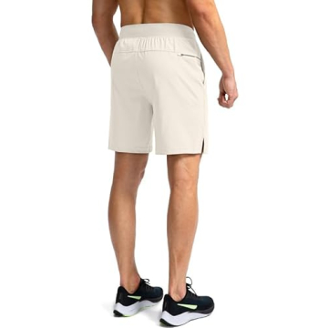 Men's Running Shorts Lightweight with Zipper Pockets