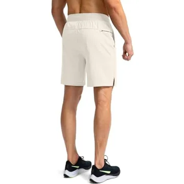 Men's Running Shorts Lightweight with Zipper Pockets