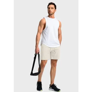 Men's Running Shorts Lightweight with Zipper Pockets