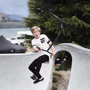 FREEDARE Complete Pro Scooter JB-1 Stunt Scooter for Kids 8 Years and Up, Teens, Adults, Trick Scooter for Beginners Green