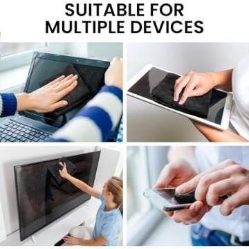 Screen Cleaner Spray - TV Screen Cleaner Spray and Wipe, Computer Screen Cleaner for Electronic Devices: TV, Laptop, iPhone, Ipad, Computer, MacBook- TV Cleaner for Smart TV-Microfiber Cleaning Cloth