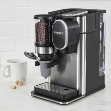 Cuisinart Single Serve Coffee Maker and Grinder with Reservoir