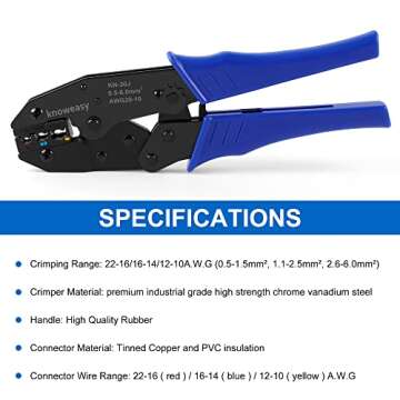 Knoweasy Wire Terminals Crimping Tool Kit: Ultimate Crimping Solution for DIY Enthusiasts