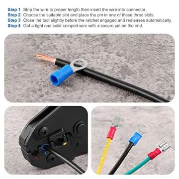 Knoweasy Wire Terminals Crimping Tool Kit with 700 Connectors