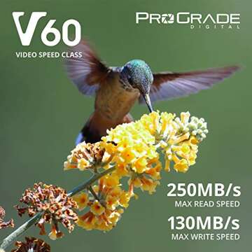 SD UHS-II 128GB Card V60 –Up to 130MB/s Write Speed and 250 MB/s Read Speed | for Professional Vlo...