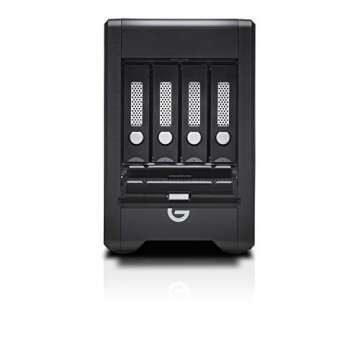 G-Technology 24TB G-Speed Shuttle Thunderbolt 3 – Transportable, 4-Bay Raid Storage Solution – 0G10072-1