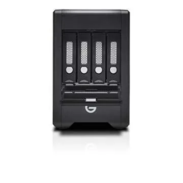 G-Technology 24TB G-Speed Shuttle Thunderbolt 3 – Transportable, 4-Bay Raid Storage Solution – 0G10072-1