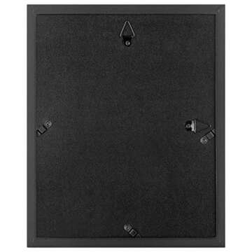 Gallery Perfect - 7-Piece Black Wall Frame Set - Kit with Decorative Art Prints - Hanging Template - Easy Installation Frame - Multi-Size Frames - Rectangular Wall Mount - Single Picture Frame