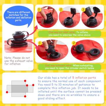 Halloscume Indoor Inflatable Slide for Stairs Fun Indoor Activity