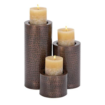 Stylish Deco 79 Metal Candle Holder Set for Home Decor