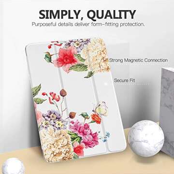 MoKo Case for iPad 10.2 Compatible Slim Stand Cover