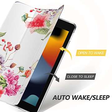 MoKo Case for iPad 10.2 Compatible Slim Stand Cover