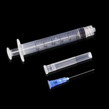3ml Disposable Syringes with 23 Ga Needle, Pack of 20