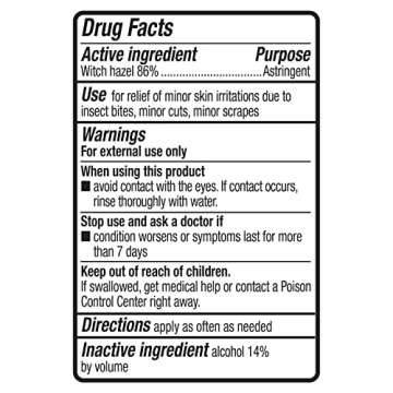 Amazon Basics Witch Hazel USP Astringent, Unscented, 16 Fluid Ounces (Previously Solimo)