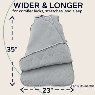 GUNAMUNA Unisex Baby Sleep Bag, Sleep Sack Sleeping Bag for Infants Toddlers, Easy Changing Diaper Zipper, 2.6 TOG, Dream, 18-24 Months