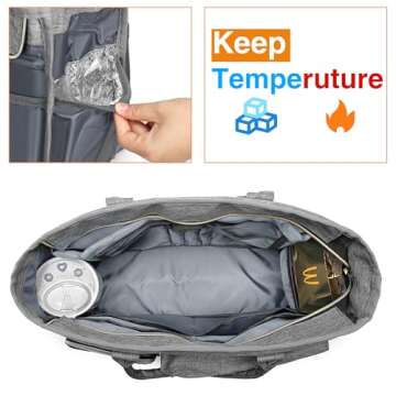 Rabjen Stylish Nurse Tote Bag with Laptop Sleeve