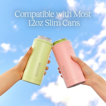 BrüMate Hopsulator Slim Can Cooler Insulated Rose Gold