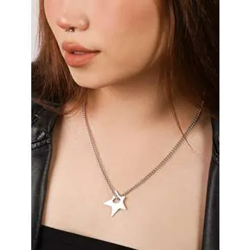 Trendy OJERRY Kawaii Star Pendant Choker Necklace for Women