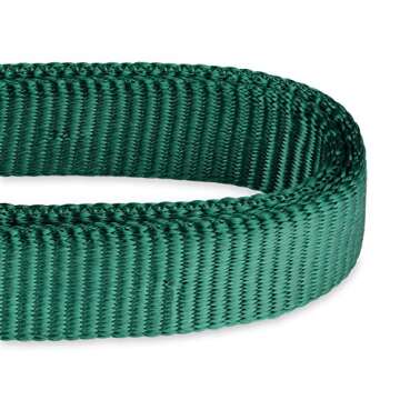 Hyhug Martingale Dog Collar Without Buckle: Anti Escape, No Slip Heavy - Duty Nylon, Colorfast & Adjustable for Medium Breeds（Medium, Solid Color Dark Green