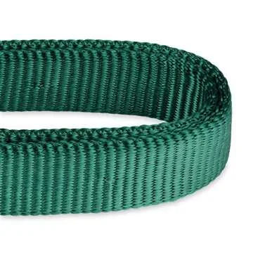Hyhug Martingale Dog Collar Without Buckle: Anti Escape, No Slip Heavy - Duty Nylon, Colorfast & Adjustable for Medium Breeds（Medium, Solid Color Dark Green