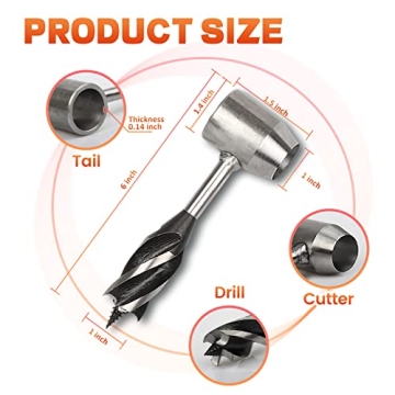 YUESHENG Hand Auger Drill and Folding Saw for Camping