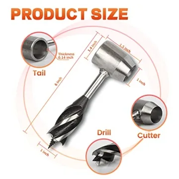 YUESHENG Hand Auger Drill and Folding Saw for Camping