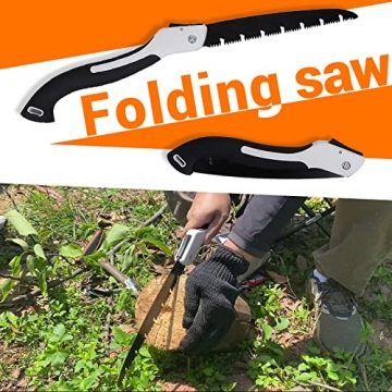 YUESHENG Hand Auger Drill and Folding Saw for Camping