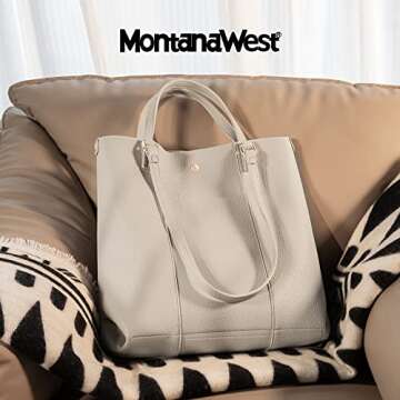 Montana West Vintage Large Tote Bag for Women