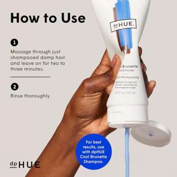 dpHUE Cool Brunette Conditioner for Nourished Brown Hair