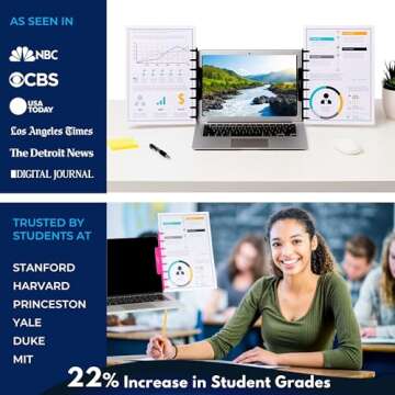 Note Tower Document Holder for Typing | Clips to Any Monitor