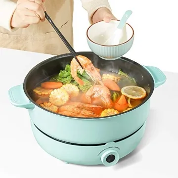 GUEQUITLEX 5.3QT Multi-functional Electric Cooker - Enjoy Hot Pot Meals with Family and Friends!
