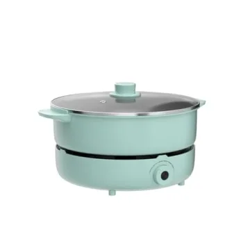 GUEQUITLEX Hot Pot Cooker Electric Non-Stick 5.3QT