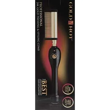 Gold N Hot Professional Styling Comb with Adjustable Heat